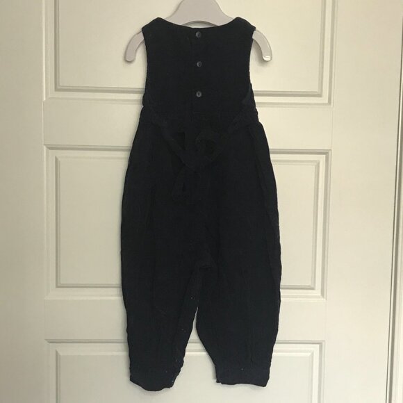 Hartstrings Baby Embroidered Corduroy Jumpsuit Girls Size 24M Navy 100% Cotton‎ - Picture 3 of 9